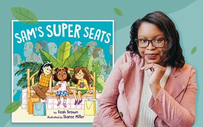 Photo of Author Keah Brown as well as the book cover for