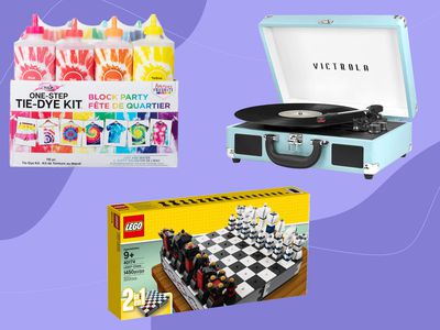 Three gifts for tweens on a purple background