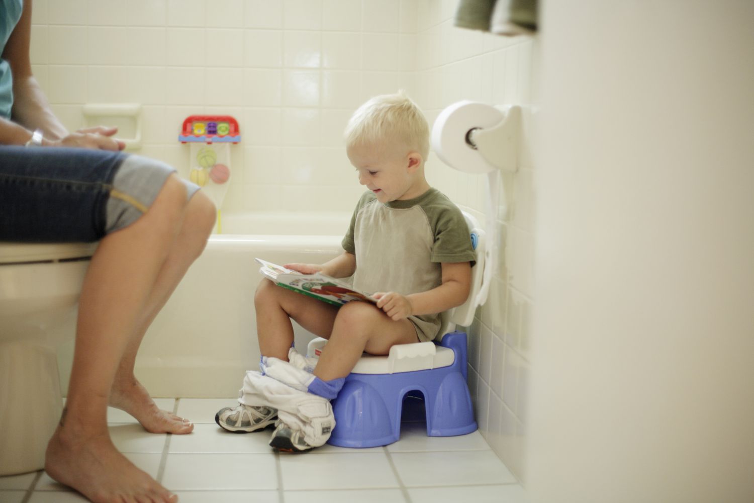 Boy Looking at Picture Book