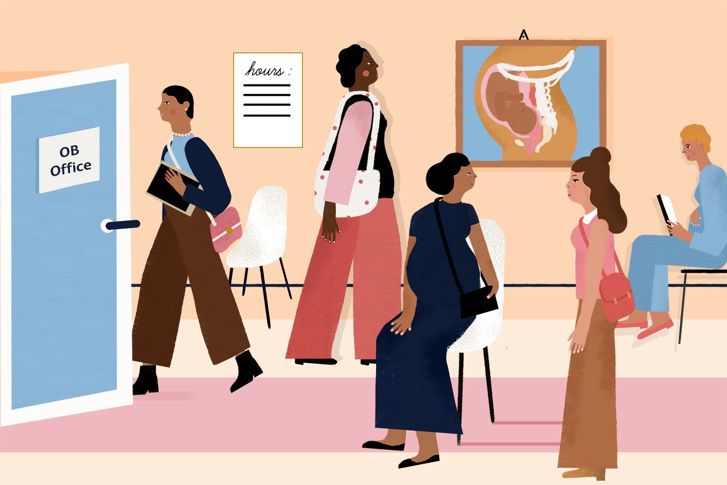 What to Expect From Your Prenatal Care Appointments - Illustration by Michela Buttignol