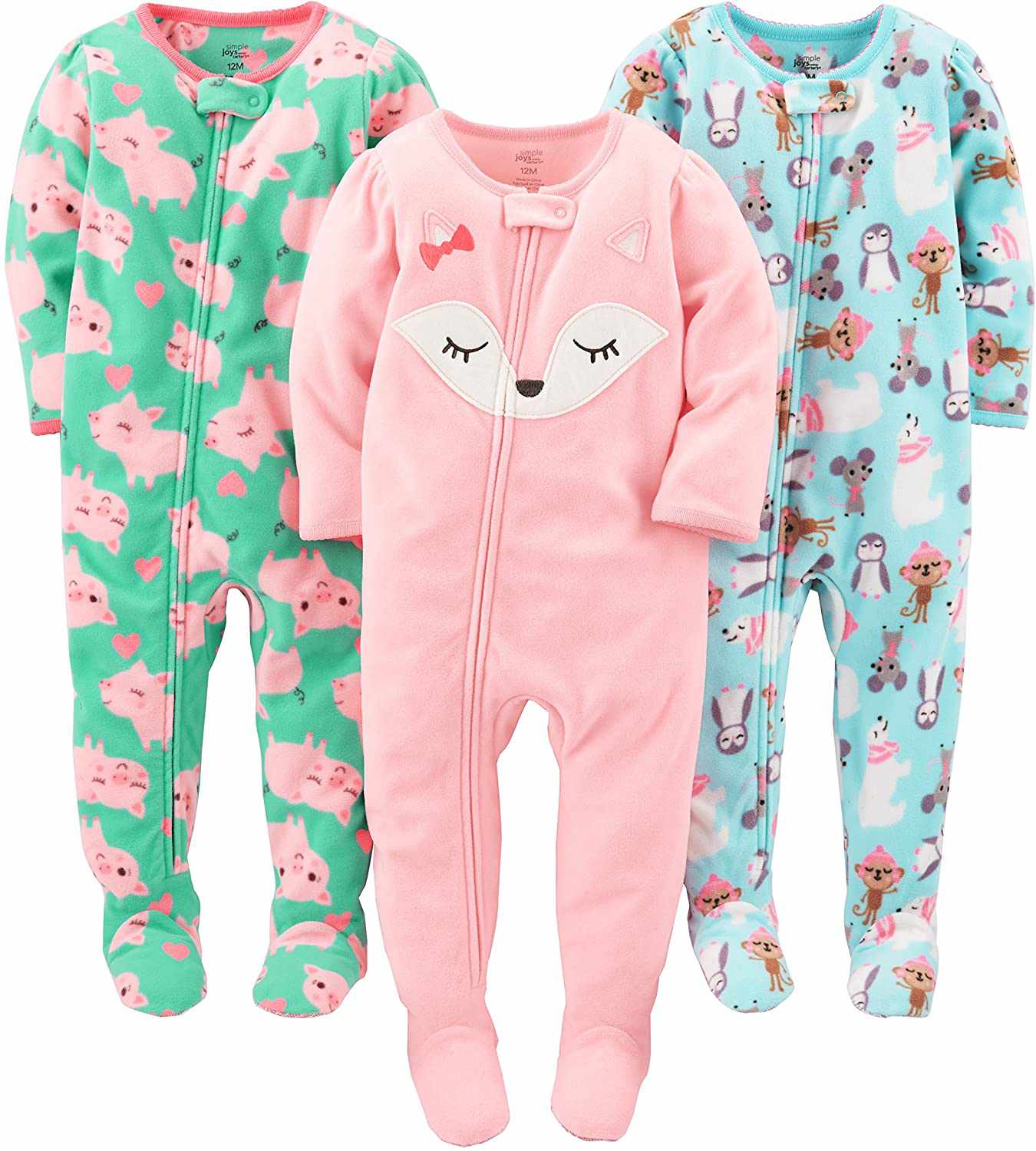 Simple Joys by Carter's Fleece Footie Pajamas
