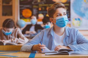Back to school with mask