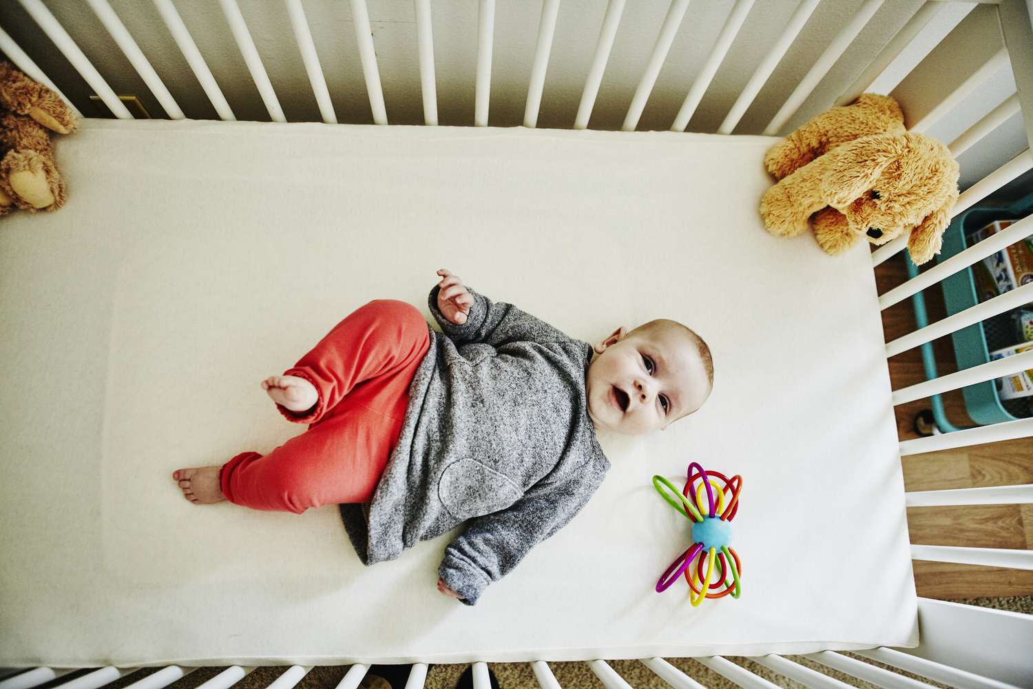 Baby in crib