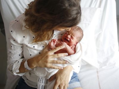Mother and newborn baby