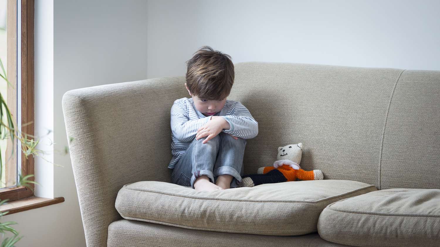Scared child worries that his parent might die.