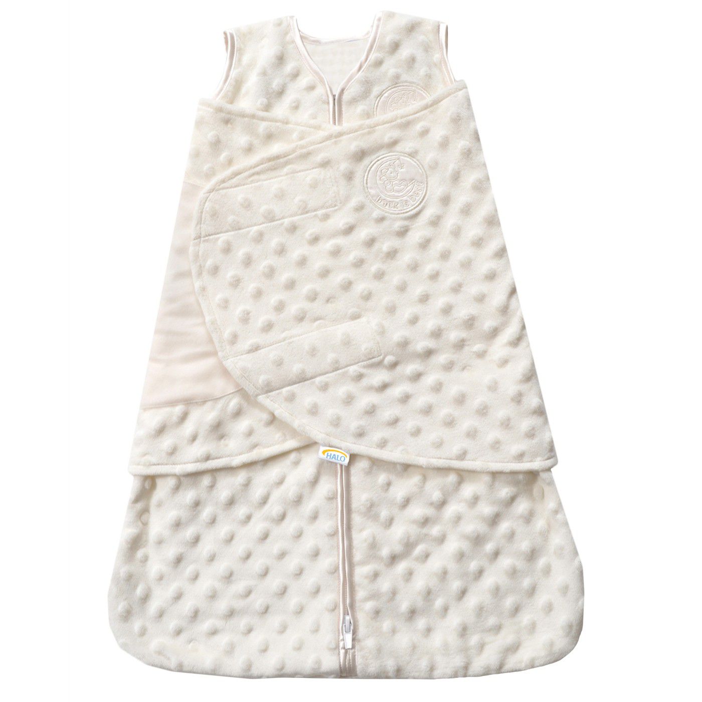 HALO®Sleepsack®毛绒点Velboa襁褓- NB
