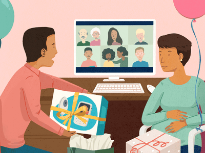 Baby shower over zoom