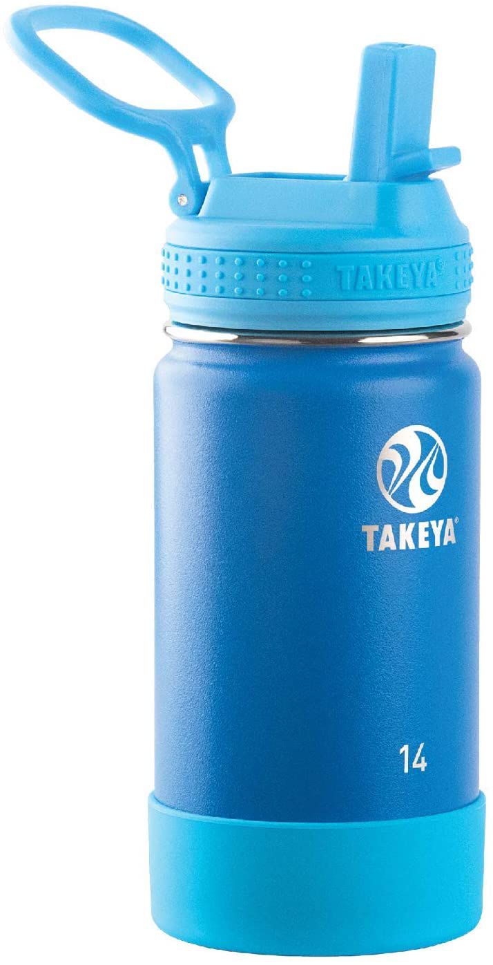 竹屋儿童隔热水瓶带稻草盖