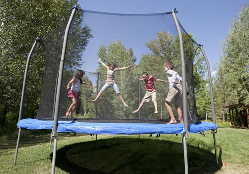Home trampolines are a common cause of injuries.