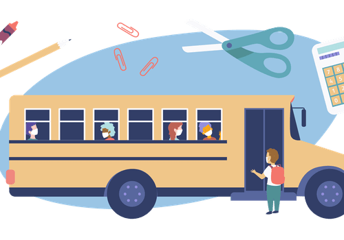 Illustration of schoolbus