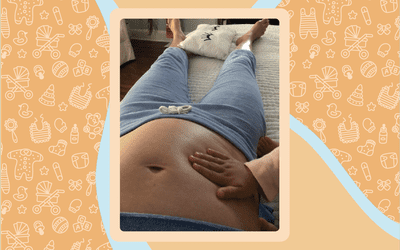 Angelique Serrano's baby bump
