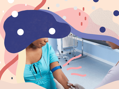 Pregnant woman getting bloodwork