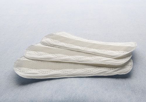 Close up of sanitary napkins