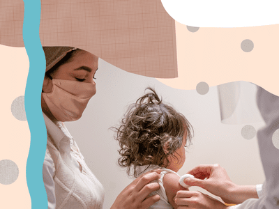 Child getting vaccine