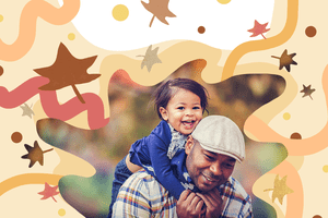 Photo Illustration of father and son