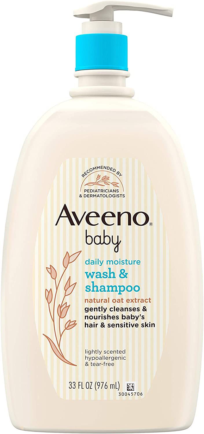 Aveeno宝宝每日滋润温和沐浴洗发香波与天然燕麦提取物