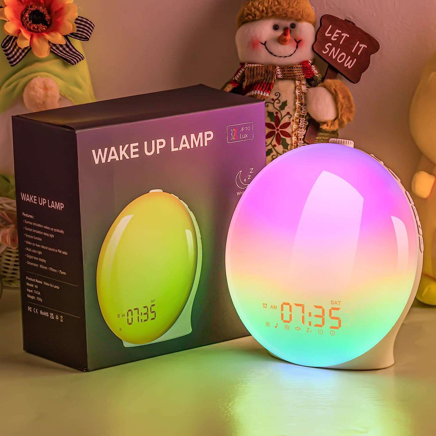 Exlush Aurora Light Alarm Clock