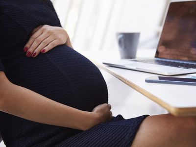 Pregnant professional woman