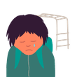 男孩被欺负哭了