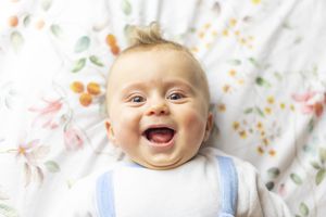 baby smiling