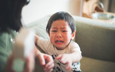 Young child crying