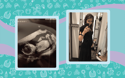 Liz Narins month 3 of pregnancy