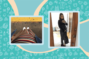 Liz Narins month 4 of pregnancy