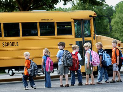 school bus children