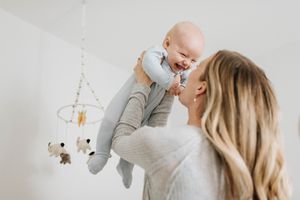 mom and baby