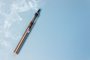 vape on a blue background