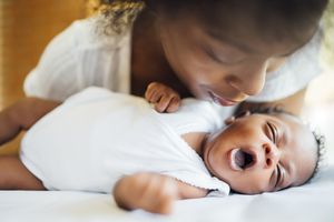 Mother and newborn baby