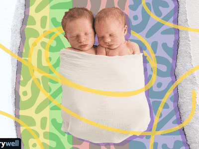 Photo illustration of twins