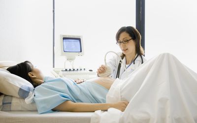孕妇做超声波扫描