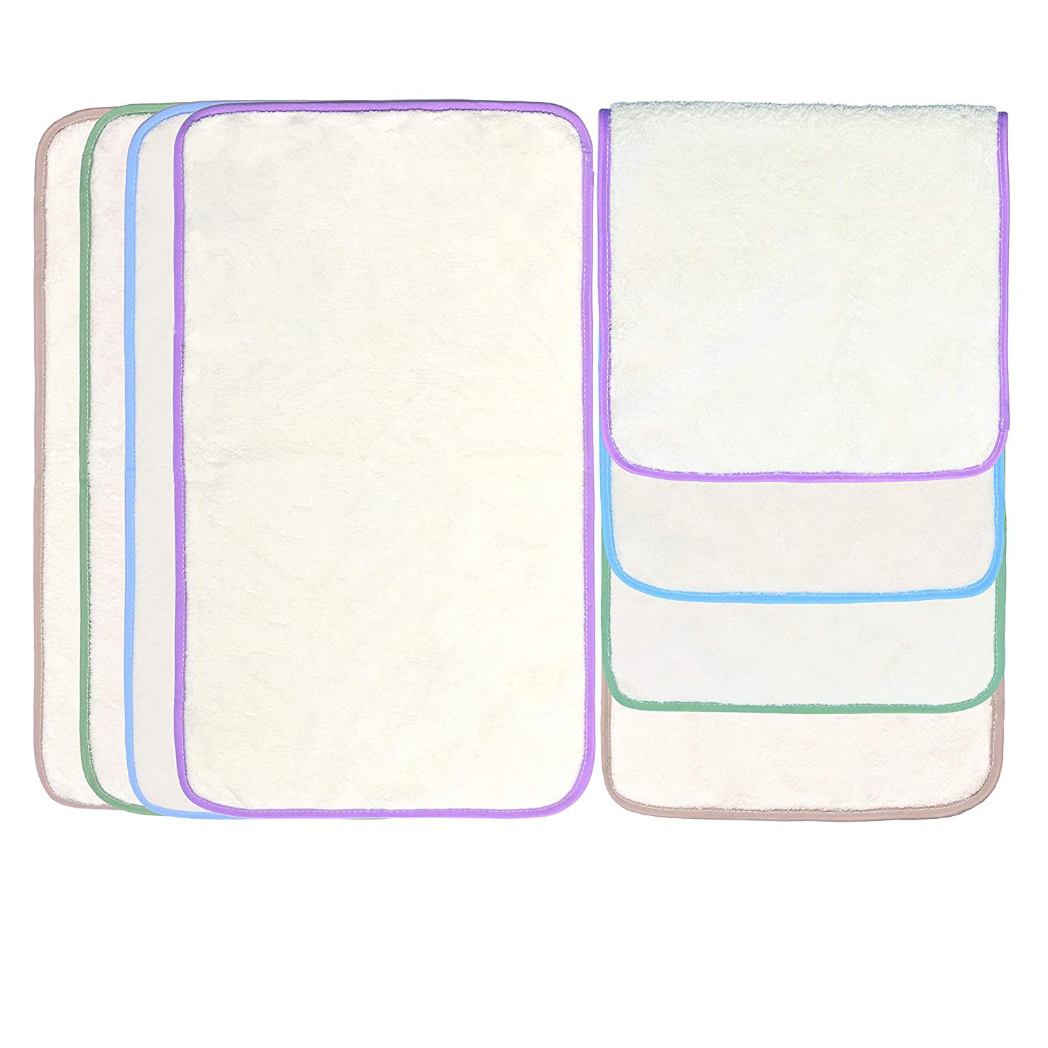 Kyapoo Microfiber Coral Fleece Burp Cloths