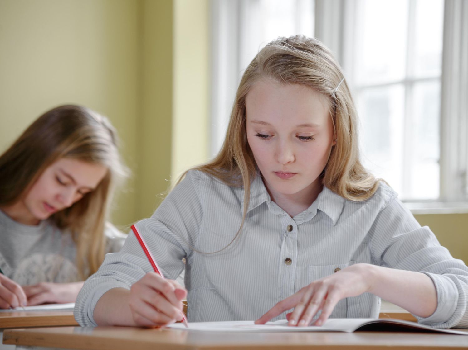 Girls in classroom