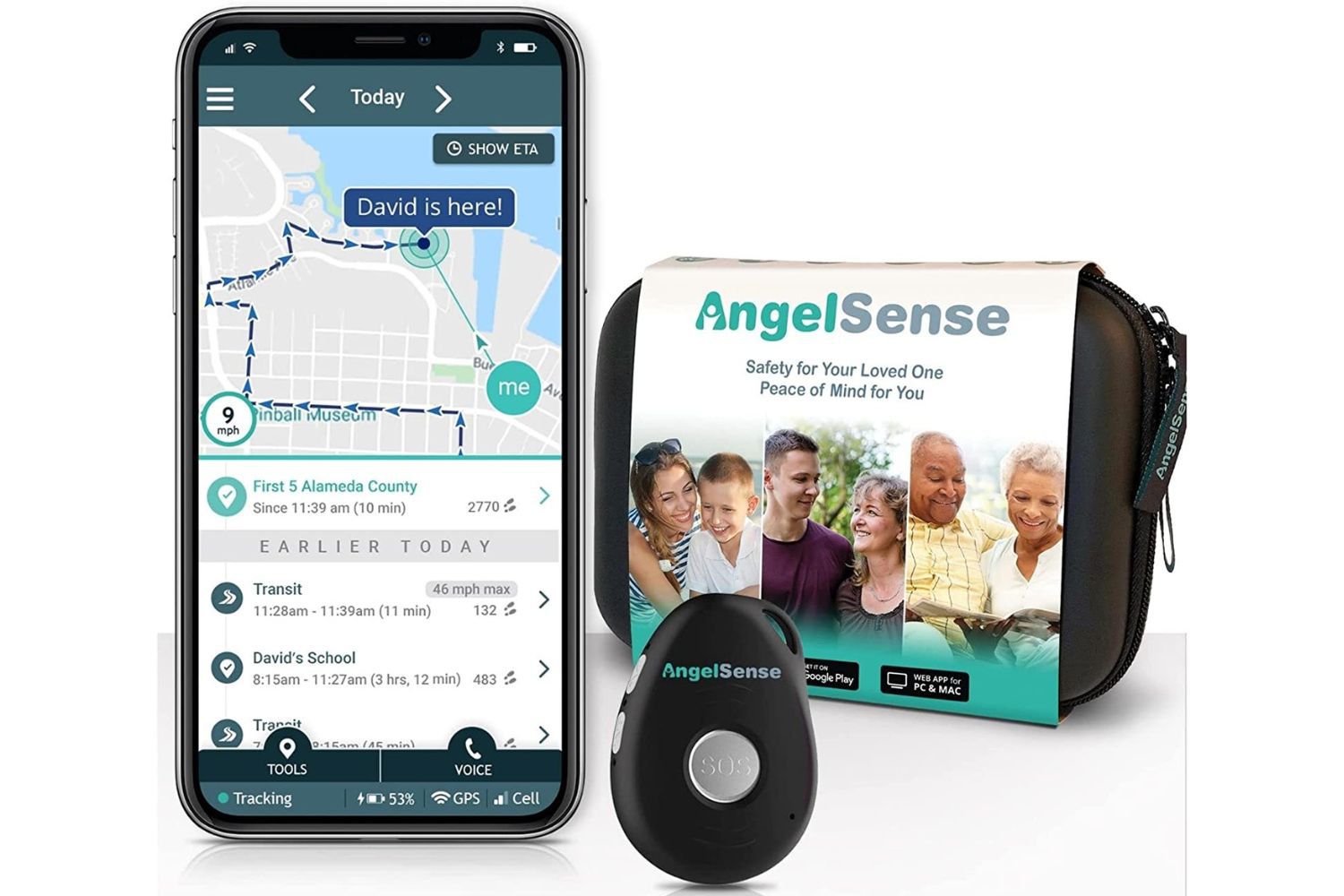 Angelsense GPS追踪器
