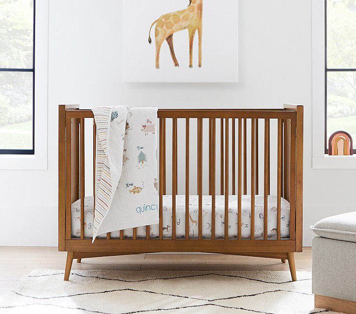 west elm x pbk Mid-Century Convertible Crib
