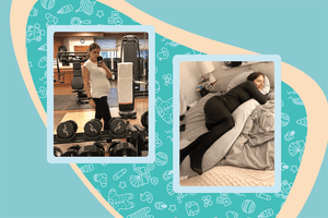 Liz Narins month 7 of pregnancy