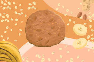 Illustration of peanut butter cookie