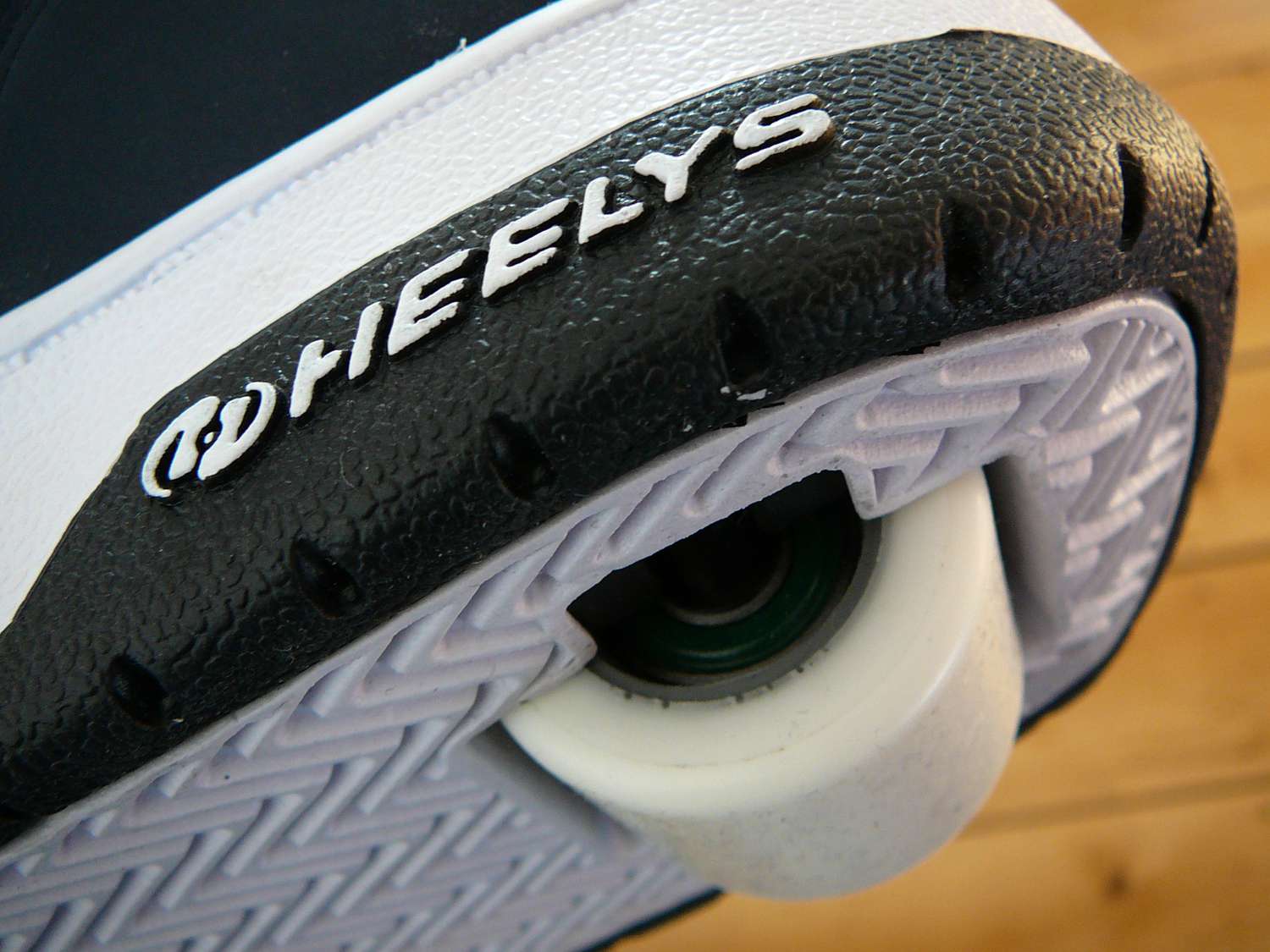 Close up of the heel a heelys shoe
