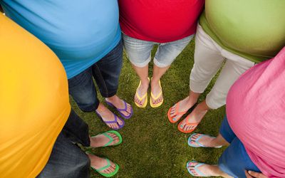Rainbow of pregnant bellies