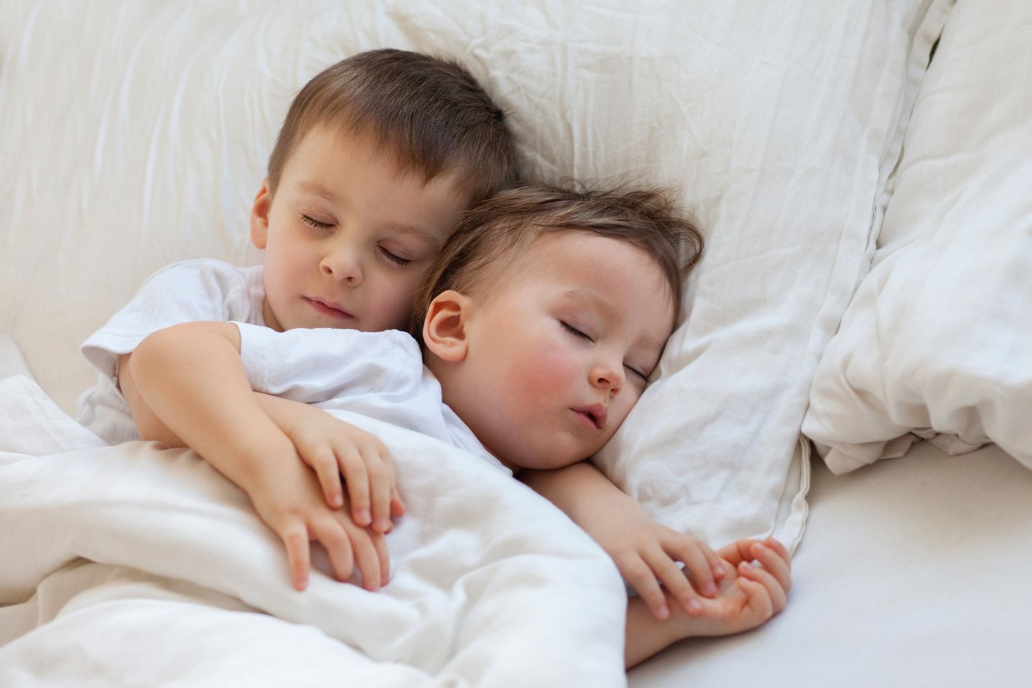 Two brothers sleeping