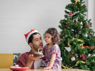 Father and daughter christmas birthday