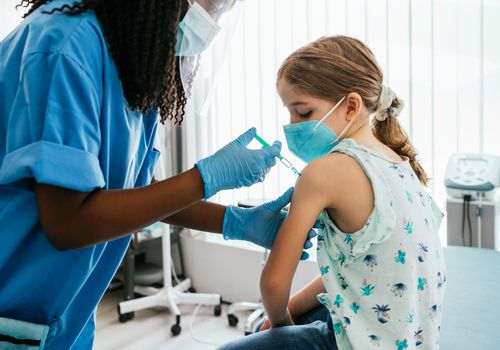 Child receives treatment for COVID-19 infection