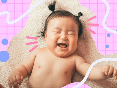 Baby laughing