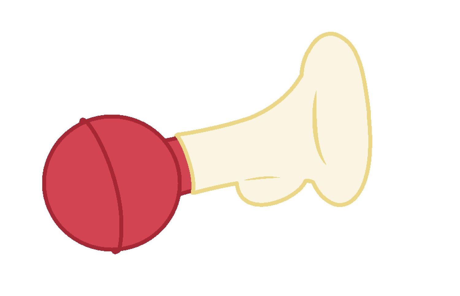 Bulb style, ball style, bicycle horn type breast pump