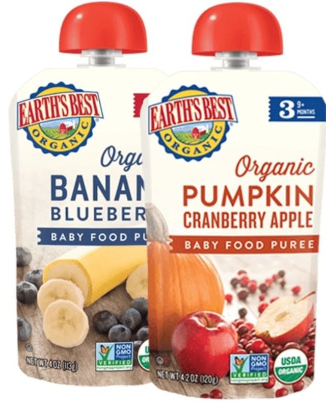 Earth's Best Organic pouch puree