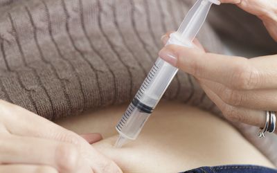 An injection for IVF.