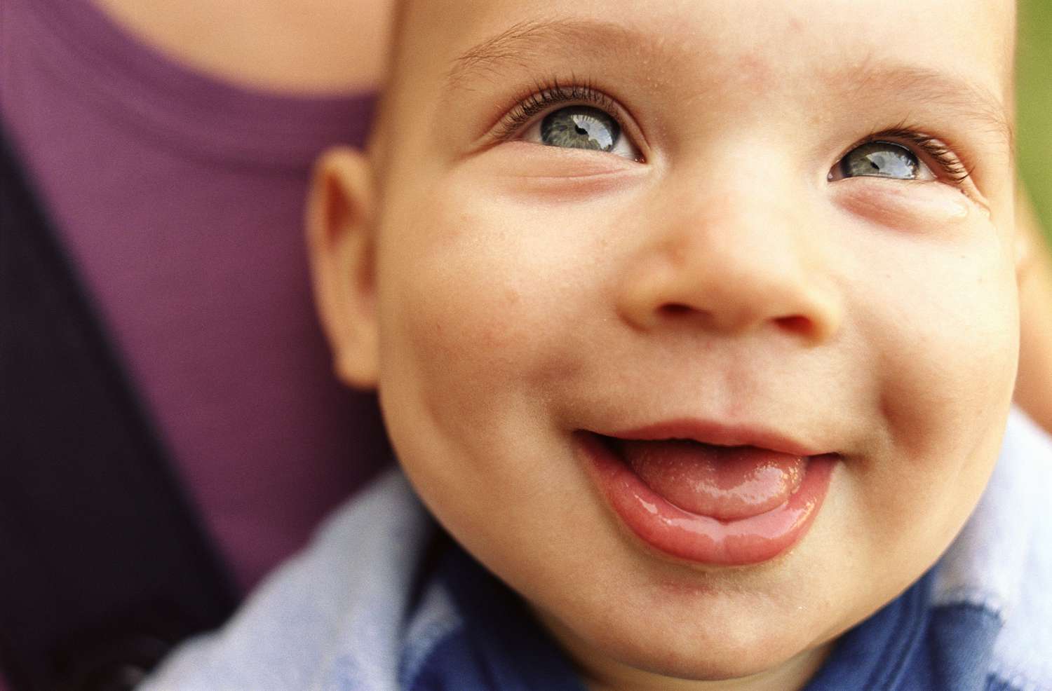 Smiling baby boy