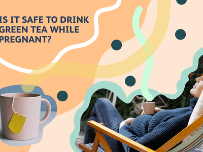 Photo illustration of pregnant woman drinking tea